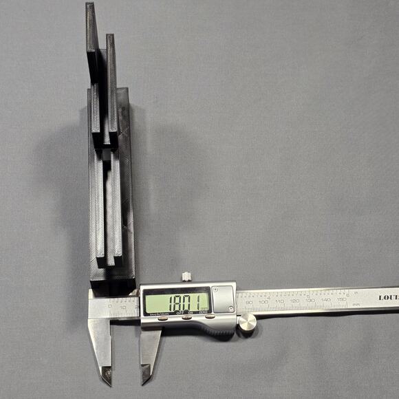 Hydroponic Aquarium Black Light Risers Staggered Extended Dual Tab 18mm Rim Base - Picture 11 of 16